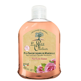 玫瑰清新草本馬賽液體香皂 (平口)